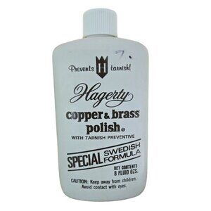 Hagerty Copper & Brass Polish Tarnish Preventative Swedish Formula 8 fl oz